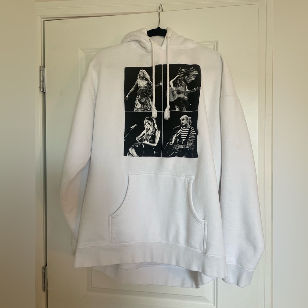 Taylor Swift Eras Tour Hoodie White